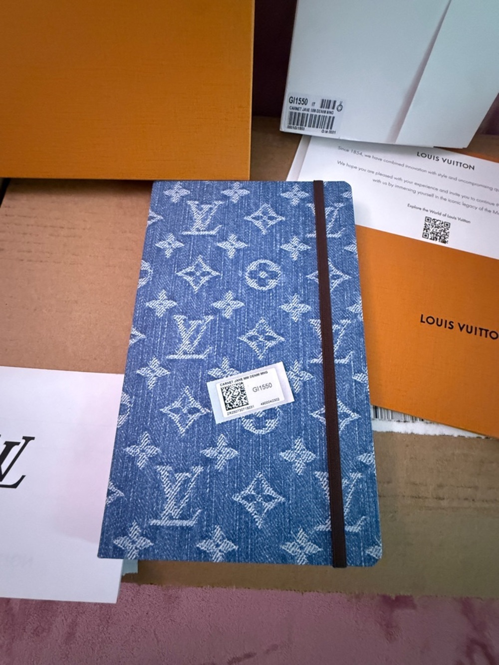 Limited Edition Louis Vuitton Jane Notebook MM Monogram Denim 📘 - Picture 3 of 15